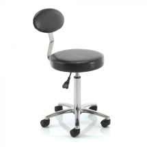 REM BLACK CUTTING STOOL WITH BACKREST REM BLACK CUTTING STOOL WITH BACKREST