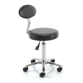 REM BLACK CUTTING STOOL WITH BACKREST REM BLACK CUTTING STOOL WITH BACKREST