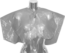 DISPOSABLE CAPES CLEAR PK100 DISPOSABLE CAPES CLEAR PK100