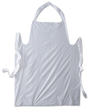 DISPOSABLE APRONS WHITE PK100 DISPOSABLE APRONS WHITE PK100