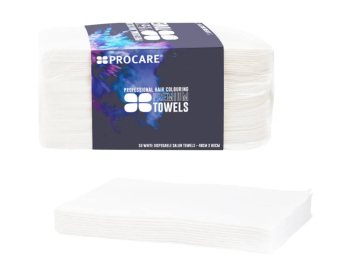 DISPOSABLE TOWELS WHITE PK50