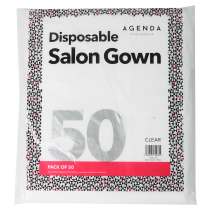 DISPOSABLE PLASTIC GOWN PK50 AGENDA DISPOSABLES DISPOSABLE PLASTIC GOWN PK50 AGENDA DISPOSABLES