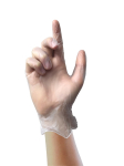 HG VINYL GLOVES PF SMALL