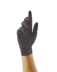 HG NITRILE BLACK GLOVES PF SMALL