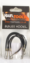 HAIR TOOLS BUNGEE HOOKS BROWN PK4 HAIR TOOLS BUNGEE HOOKS BROWN PK4