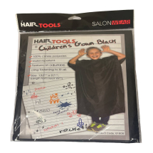 HAIR TOOLS CHILDRENS GOWN BLACK HAIR TOOLS CHILDRENS GOWN BLACK