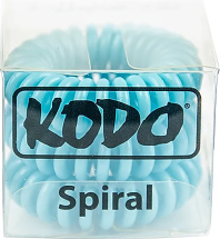 KODO SPIRAL HAIR BOBBLE TURQUOISE (DISCONTINUED ITEM)