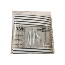 DMI VINTAGE BARBER CAPE WHITE WITH BLACK STRIPES HOOK DMI VINTAGE BARBER CAPE WHITE WITH BLACK STRIPES HOOK