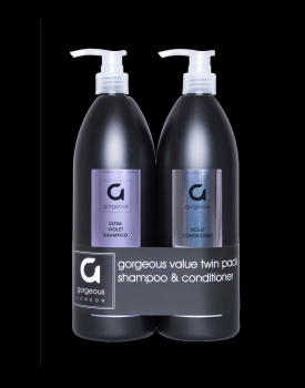 GORGEOUS ULTRA VIOLET SHAMPOO & CONDITIONER TWIN PACK 1000ML