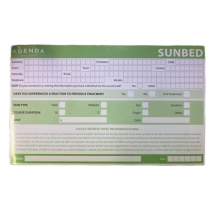 AG RECORD CARDS SUNBED