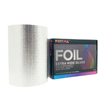 PRISMA EMBOSSED FOIL SILVER EXTRA WIDE 100M X 150MM